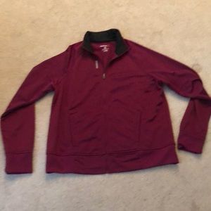 Reebok maroon and black work out jacket